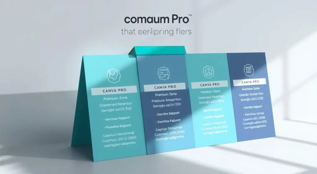 Canva Pro Pricing Plans, a visually striking display of Geek Tech Zone's premium subscription offerings. A clean, modern design showcases the various tiers, with elegant icons and minimal text highlighting the key features. The layout is balanced, with a sophisticated color scheme of blues and grays, conveying a sense of professionalism and attention to detail. The image is captured in a studio setting, with soft, directional lighting that creates depth and accentuates the product details. The overall atmosphere is one of simplicity and sophistication, reflecting the premium nature of the Canva Pro service.